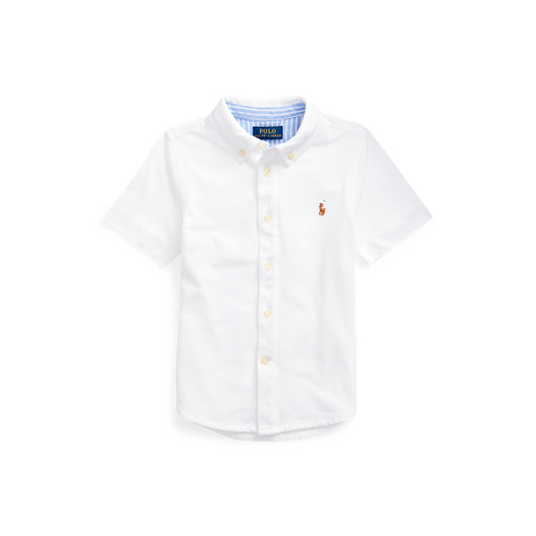 BOYS 1.5-6 YEARS Knit Cotton Oxford Shirt 1