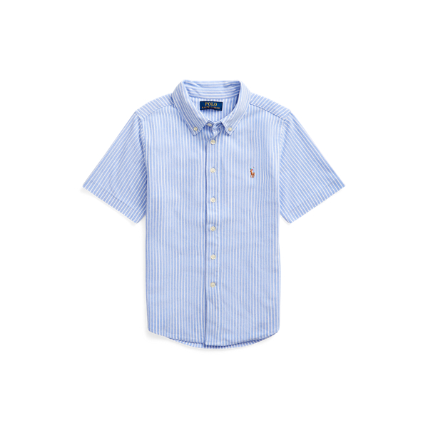 BOYS 6-14 YEARS Knit Cotton Oxford Shirt 1