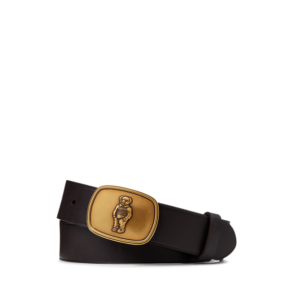 Ceinture Polo Bear en cuir