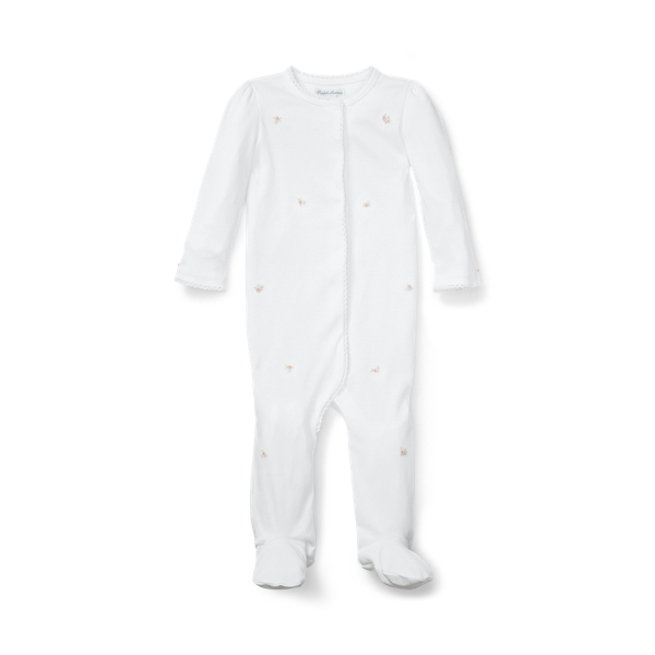 Grenouillère fleurie en coton