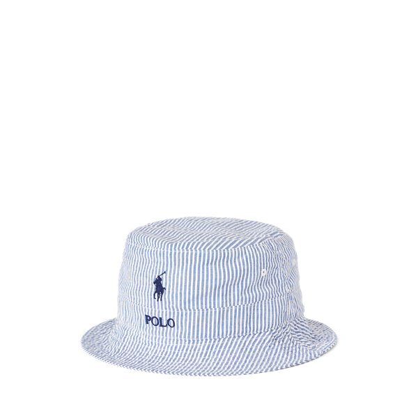 seersucker bucket hat