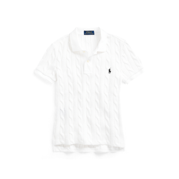 Women's Cable-Knit Polo Shirt | Ralph 