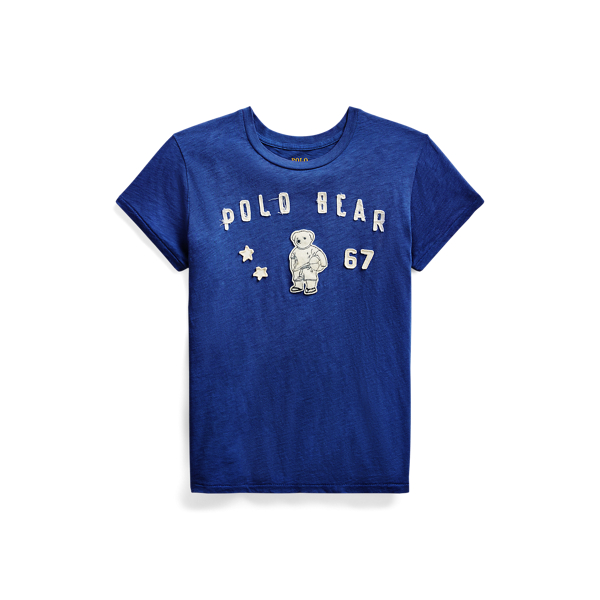 Jersey-T-Shirt mit Polo Bear