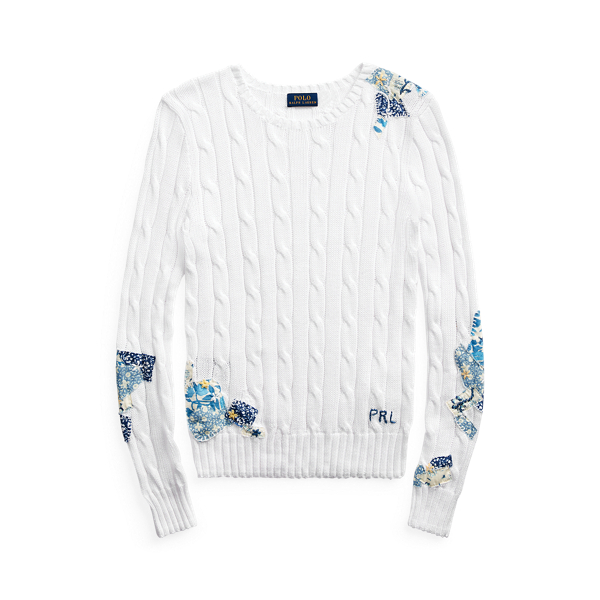 ralph lauren patchwork sweater
