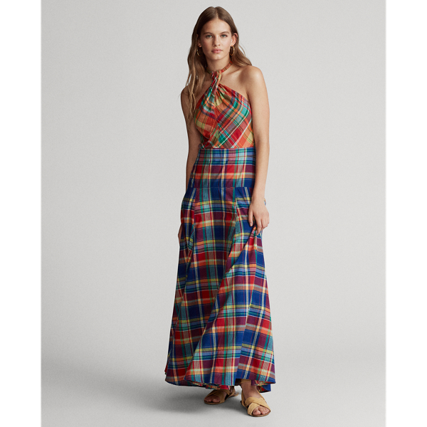 Madras Halter Maxidress
