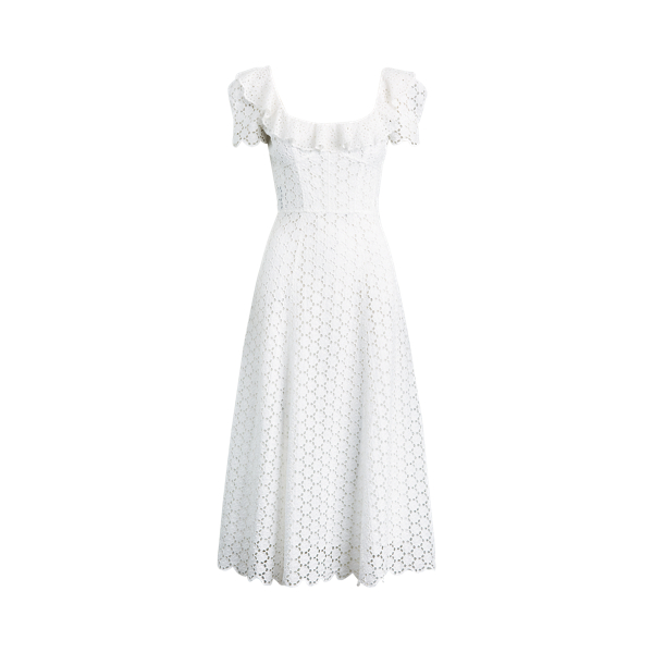 polo ralph lauren cotton voile midi dress