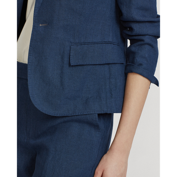 Polo Ralph Lauren Linen Single-Button Blazer 6
