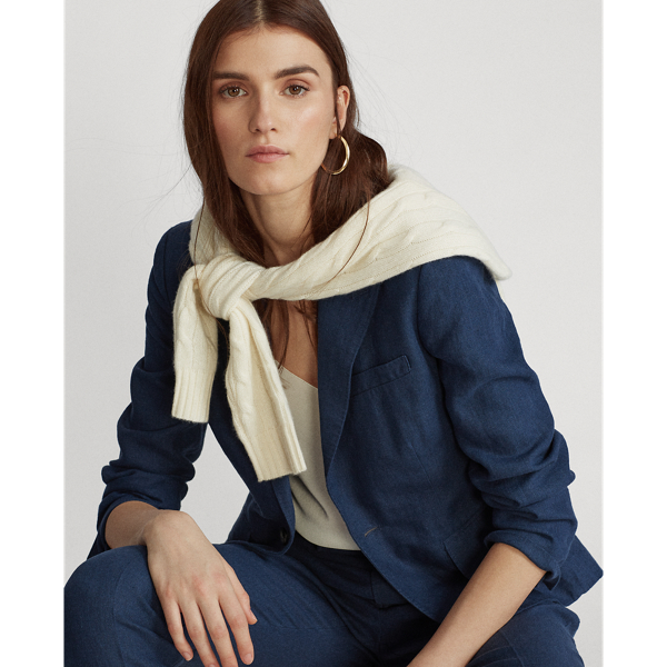 Polo Ralph Lauren Linen Single-Button Blazer 7
