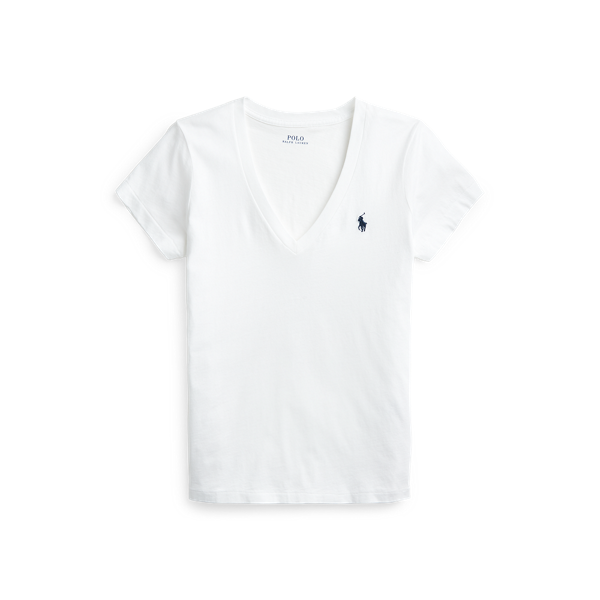 T-shirt col en V jersey