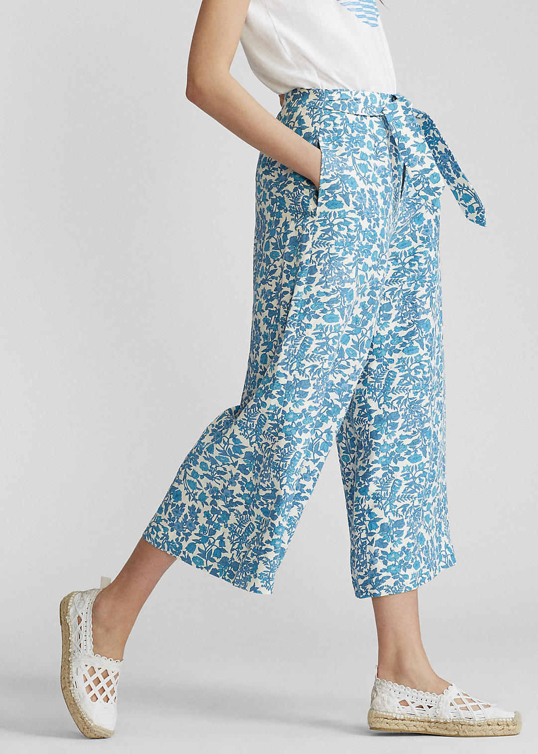 Polo Ralph Lauren Floral-Print Wide-Leg Trouser 4
