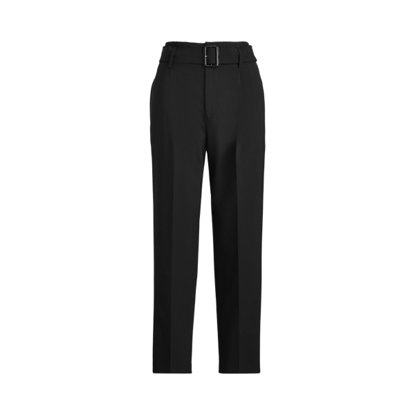 Belted Straight-Leg Pant