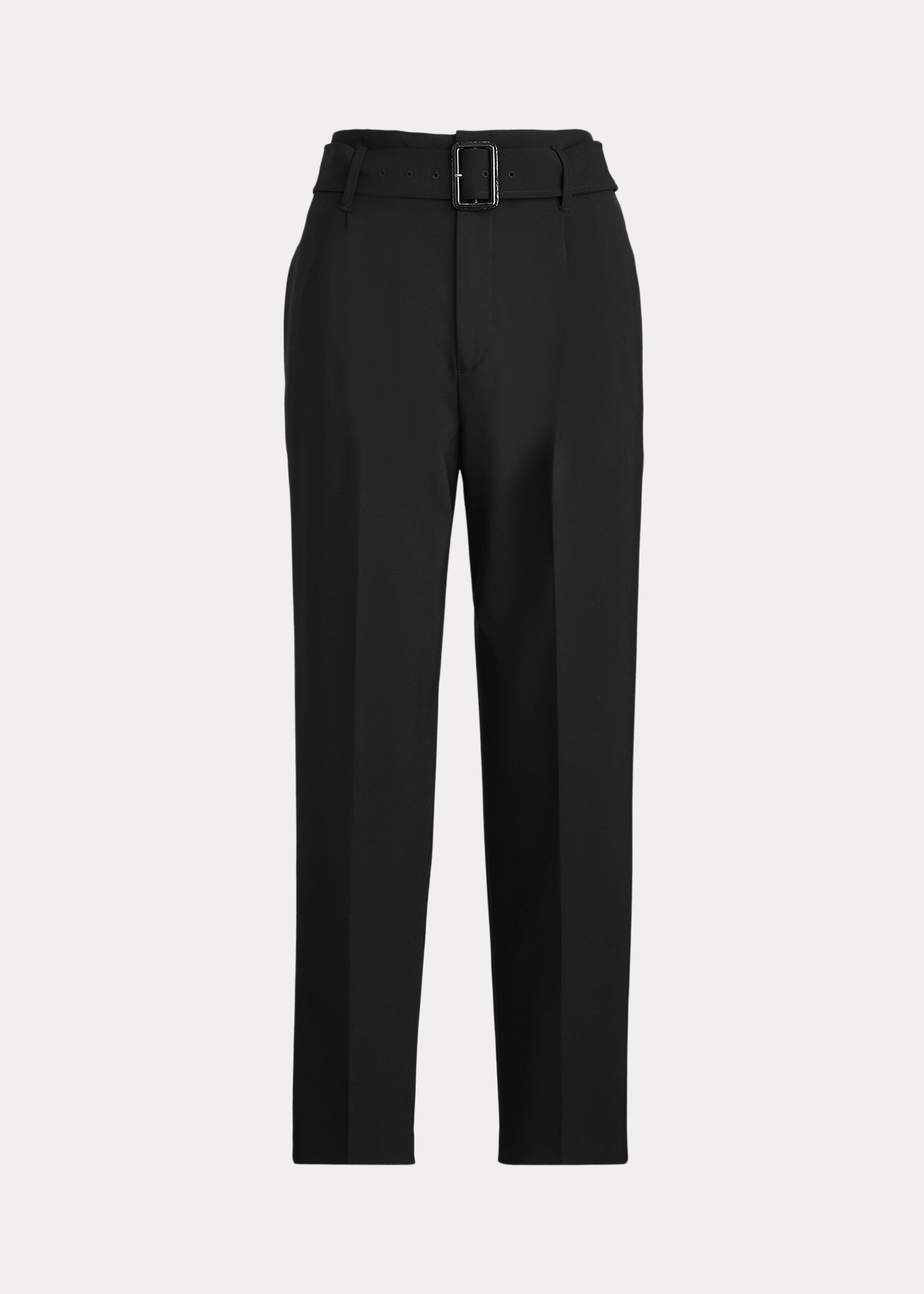 Belted Straight-Leg Pant
