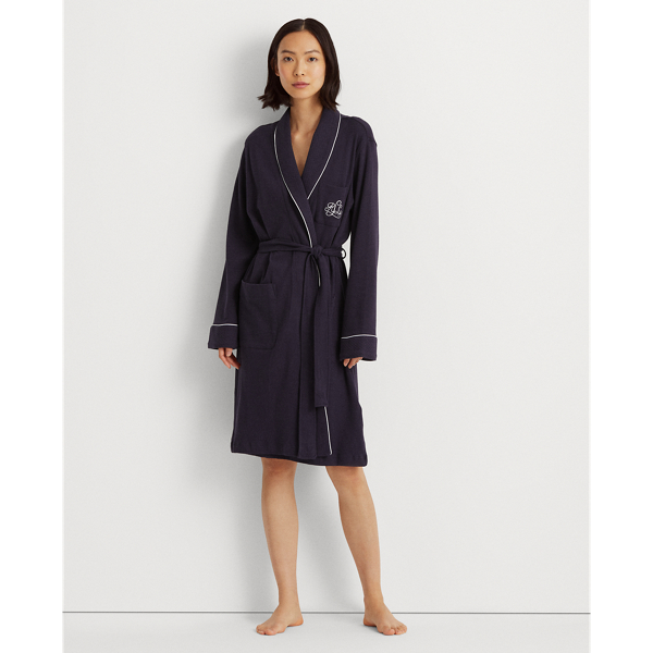 LAUREN RALPH LAUREN SHORT SHAWL-COLLAR ROBE,0042484238