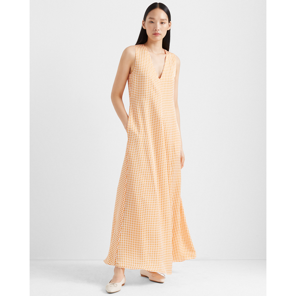 soft orange dress