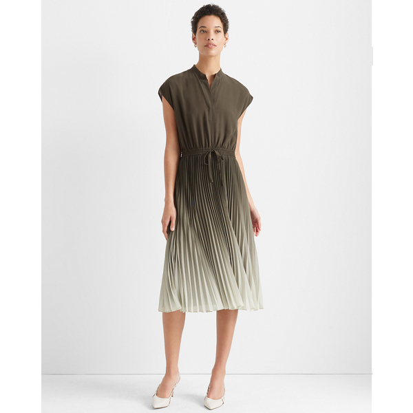 Ombre Pleated Dress