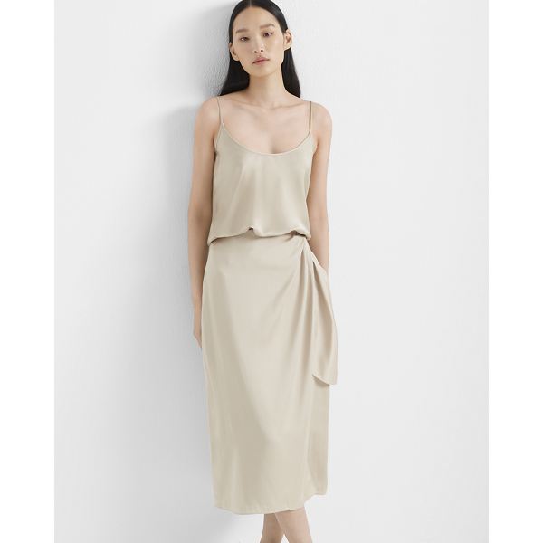 midi length wrap skirt