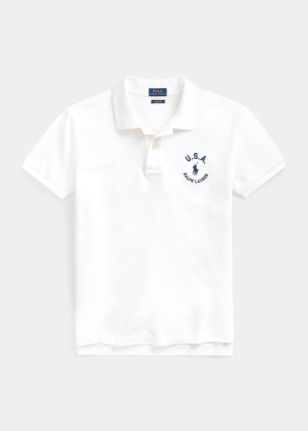 Classic Fit Flag Polo Shirt