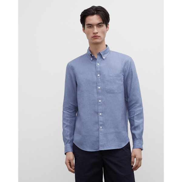 slim linen shirt