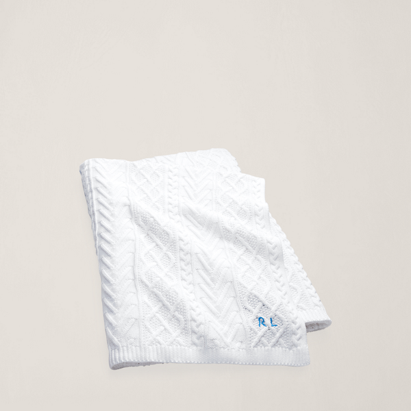 Jeté de lit torsadé avec drapeau