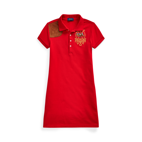 Robe Polo en piqué avec joueurs de Polo