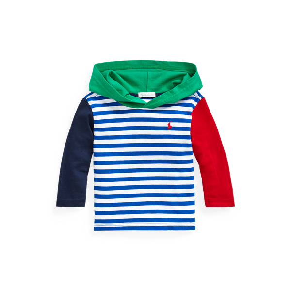 cotton jersey hooded tee