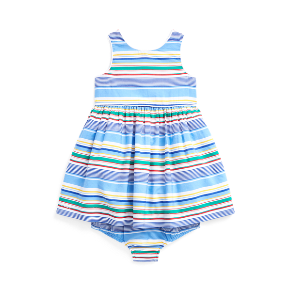 Striped Poplin Dress & Bloomer