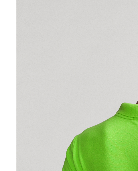 From its meticulous construction – our signature embroidered Pony requires a total of 982 individual stitches to produce – to its breathable cotton mesh fabric,  Ralph Lauren Lauren's Polo shirt has been an icon of American style since 1972. This version is made with a hint of stretch for comfort.