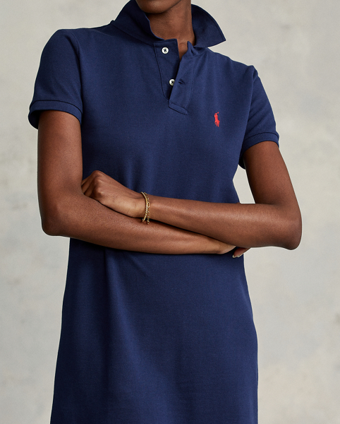 Abito Polo in Piquè di Cotone Ralph Lauren