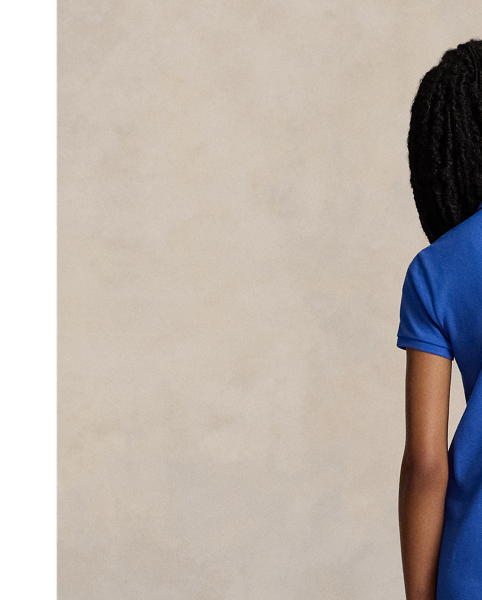  Ralph Lauren Lauren's iconic Polo shirt is re-imagined for the season as a dress, cut from the same breathable cotton and finished with our signature embroidered Pony on the chest.