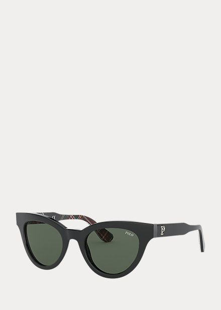 Ralph Lauren Preppy Cat-eye Sunglasses In Black