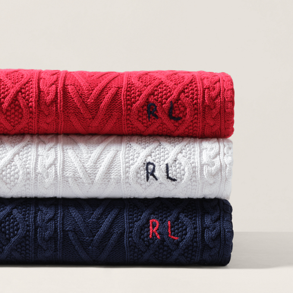 Shop Ralph Lauren Highland Throw Blanket In Red