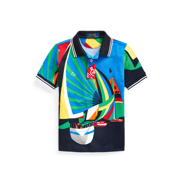 Polo voilier en coton piqué