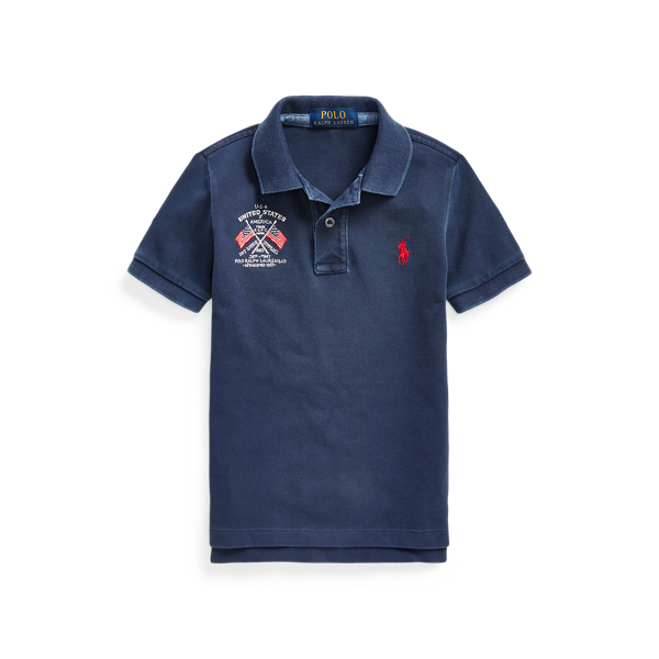 Polo Americana en coton piqué 