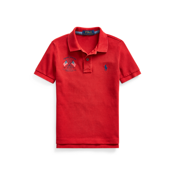Polo Americana en coton piqué 
