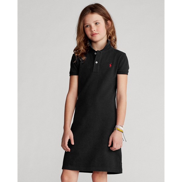 Polo Ralph Lauren Big Girls Cotton Mesh Polo Dress In Paloma Purple