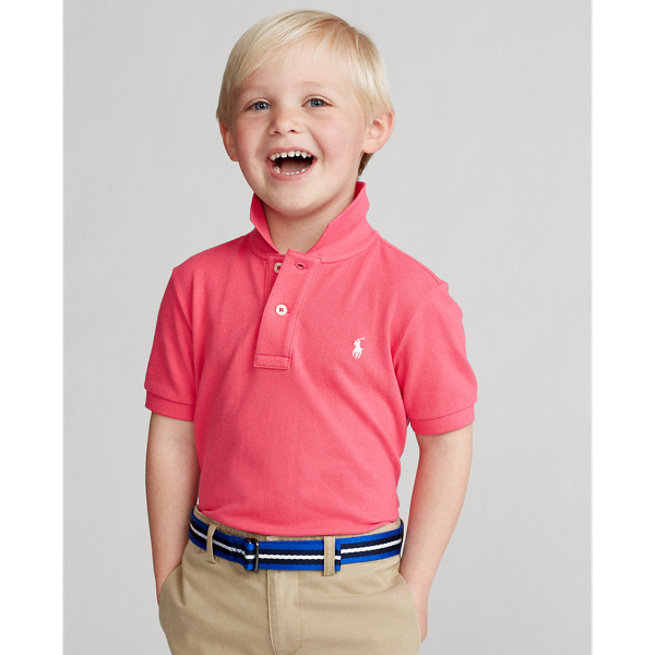 Toddler boys pink Polo Shirt Children's Collared Polo shirt Boys 