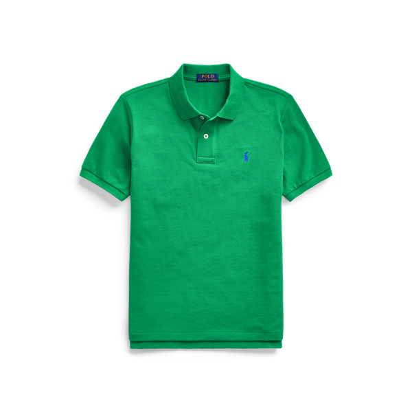 Polo ajusté en coton piqué