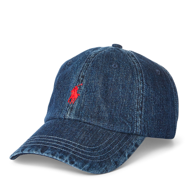 denim ball cap
