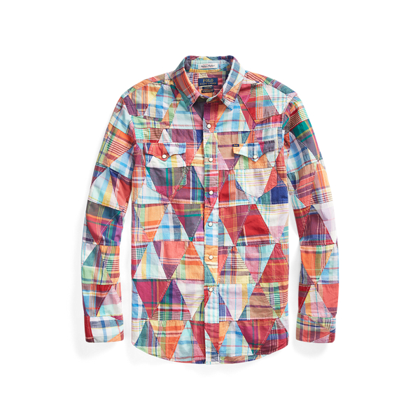 polo ralph lauren patchwork shirt