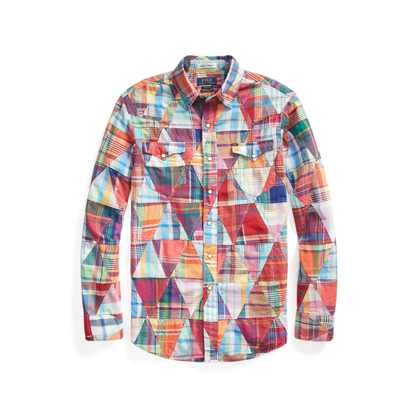 ralph lauren men's patchwork shirt