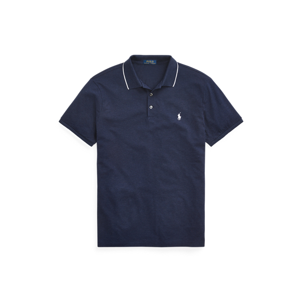 ralph lauren custom fit stretch mesh polo