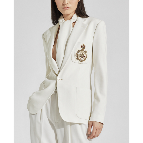 Ralph Lauren Collection Katherine wollen crêpe jas 1