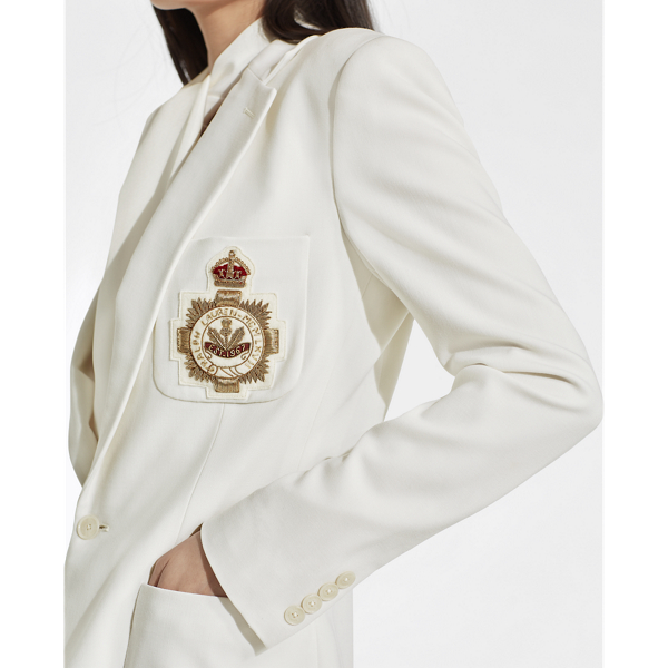 Ralph Lauren Collection Katherine wollen crêpe jas 4
