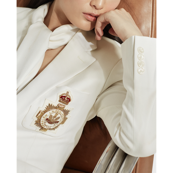 Ralph Lauren Collection Katherine wollen crêpe jas 6