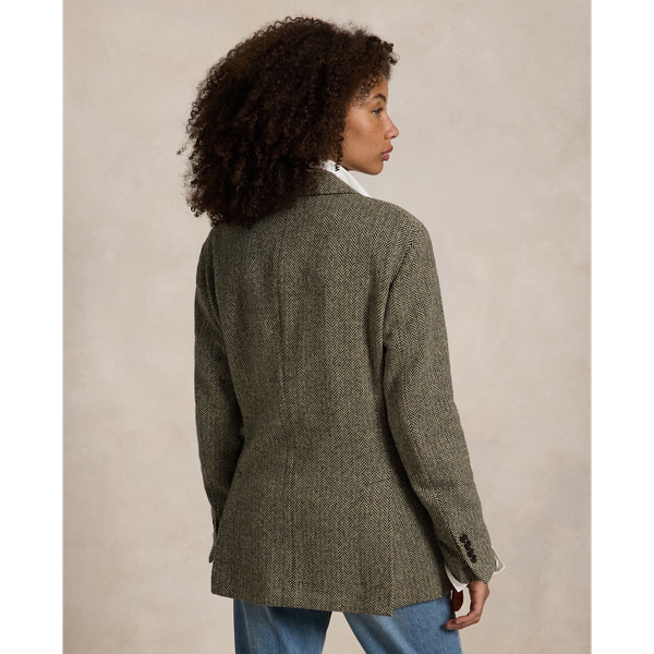 Polo Ralph Lauren Polo Soft colbert met visgraatmotief 6