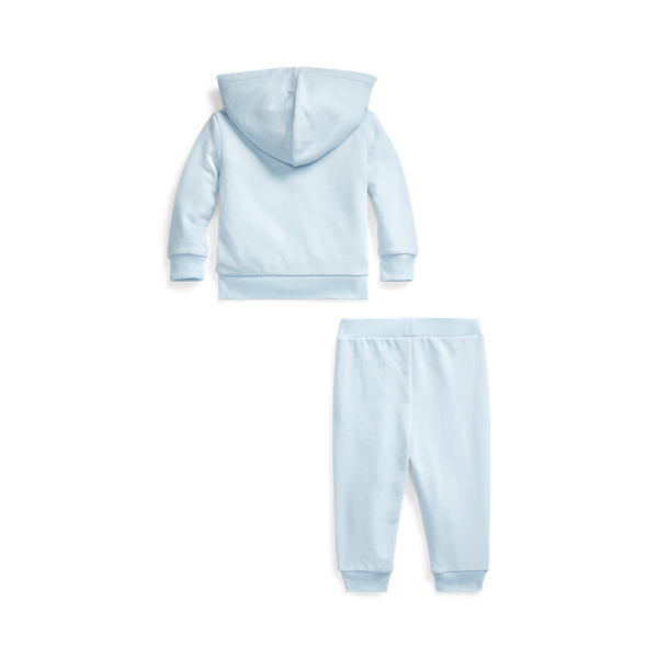 Polo Ralph Lauren Boys' Zip Hoodie & Jogger Pants Set - Baby In Beryl Blue