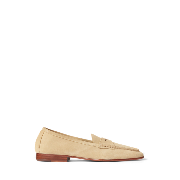 Polo Ralph Lauren Ashtyn Suede Penny Loafer In Snuff