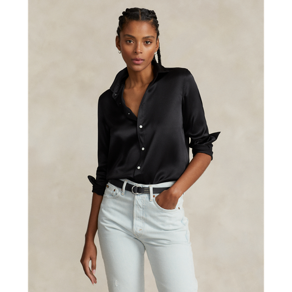 Actualizar 72+ imagen ralph lauren silk blouses