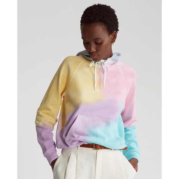 ralph lauren tie dye cotton hoodie