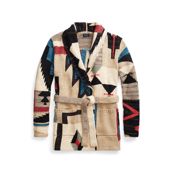 polo ralph lauren patchwork cardigan